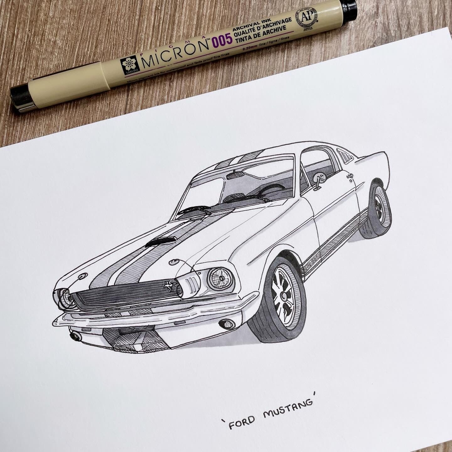 Ford Mustang - Original Illustration