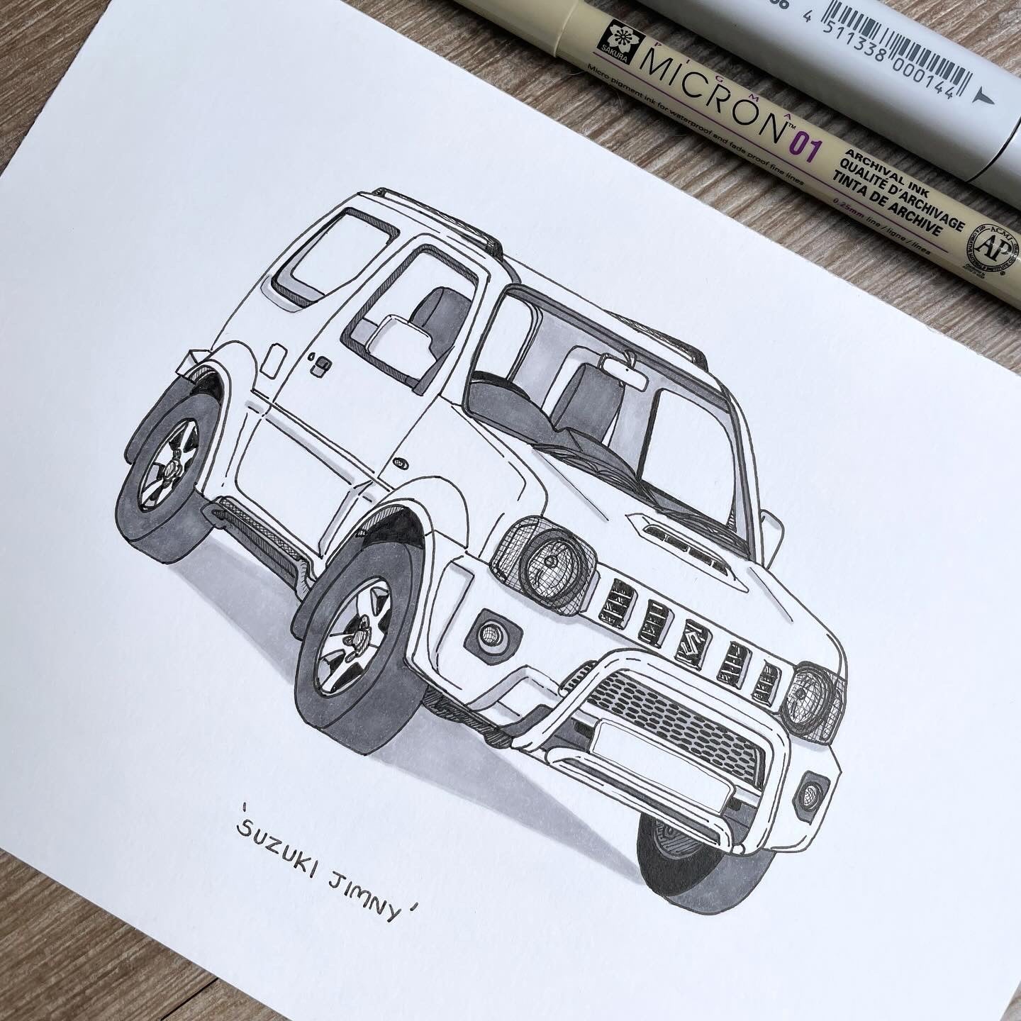 Suzuki Jimny Third Generation - Original Illustration