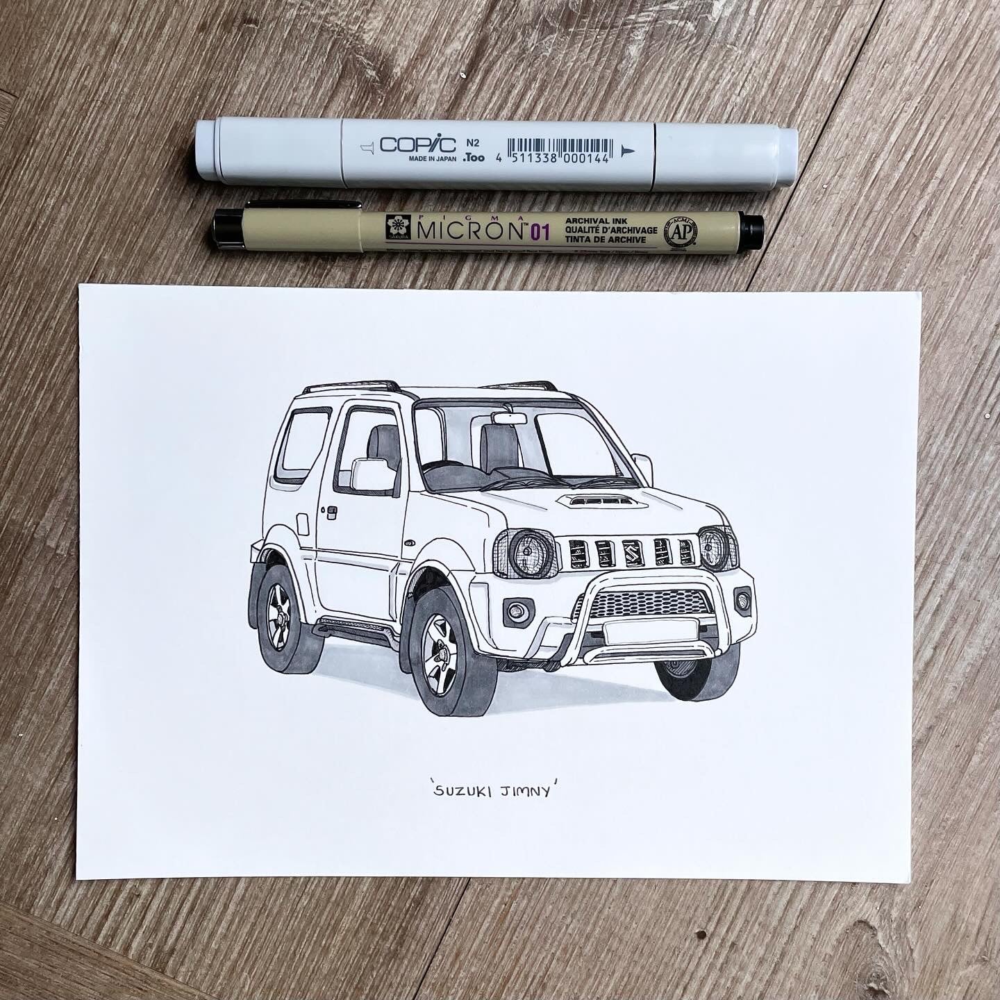 Suzuki Jimny Third Generation - Original Illustration