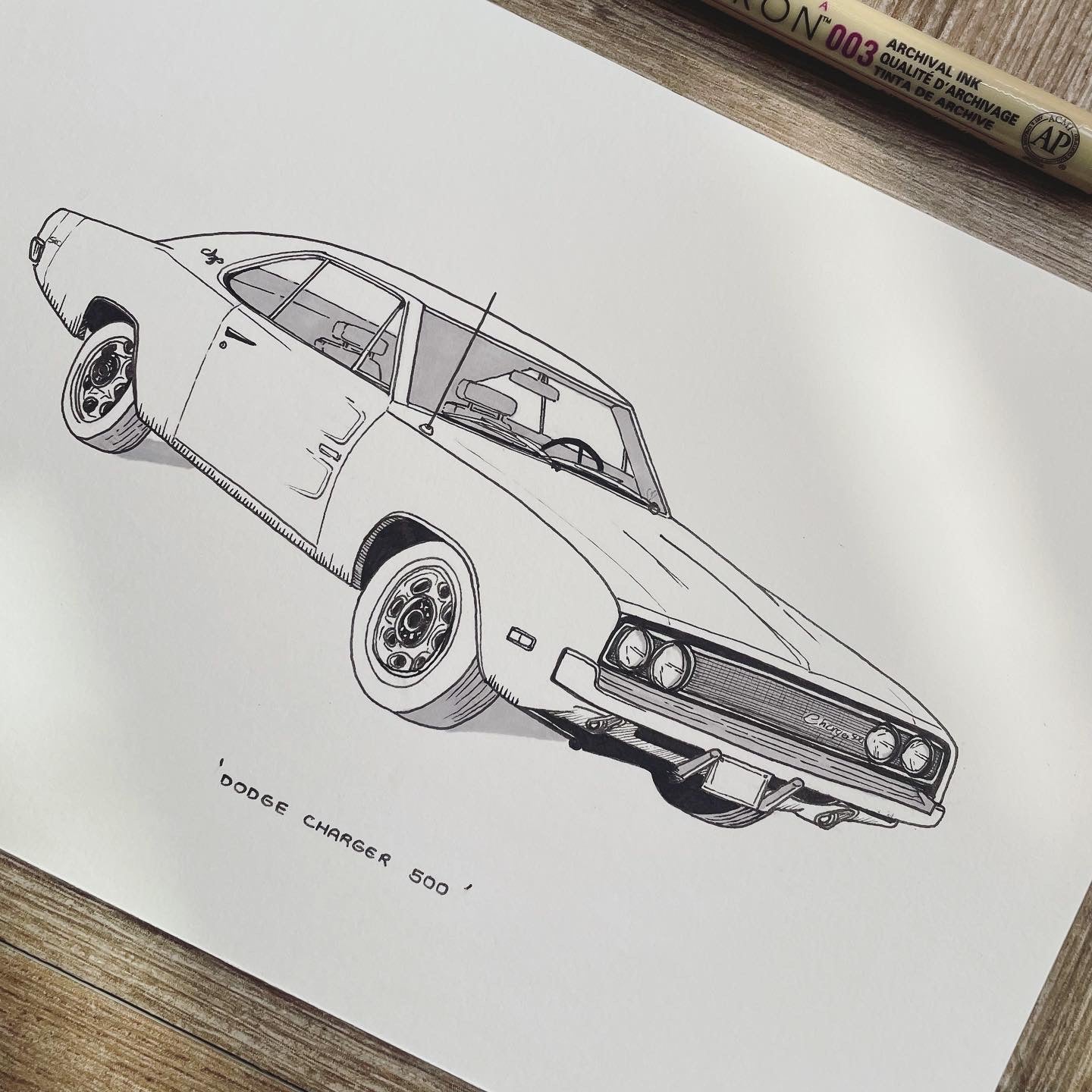 Dodge Charger - Original Illustration