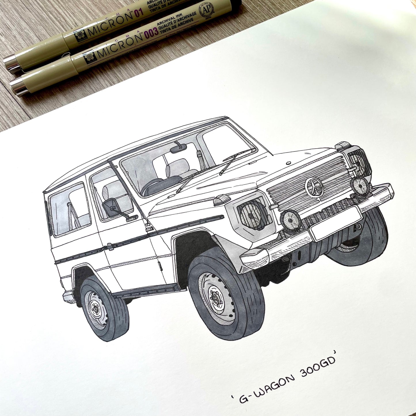 G-Wagon 300GD - Original Illustration