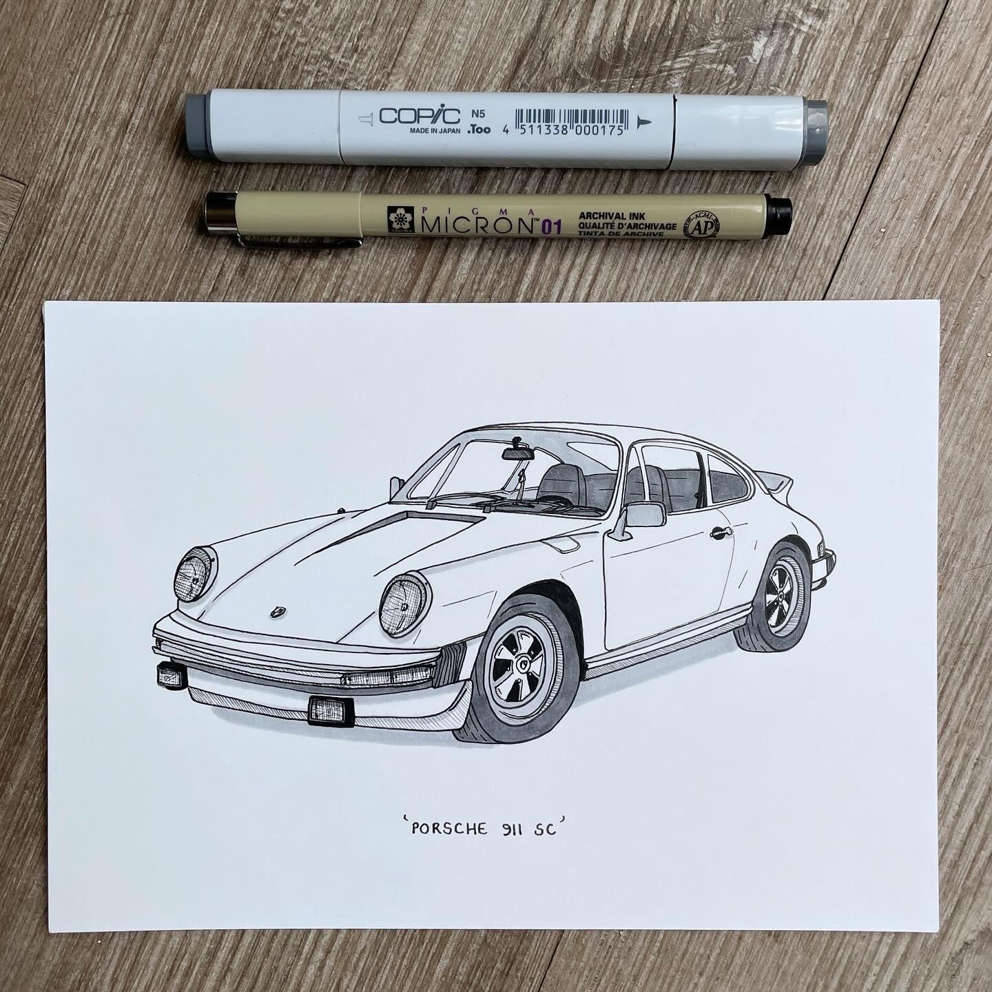 Porsche 911 SC - Original Illustration