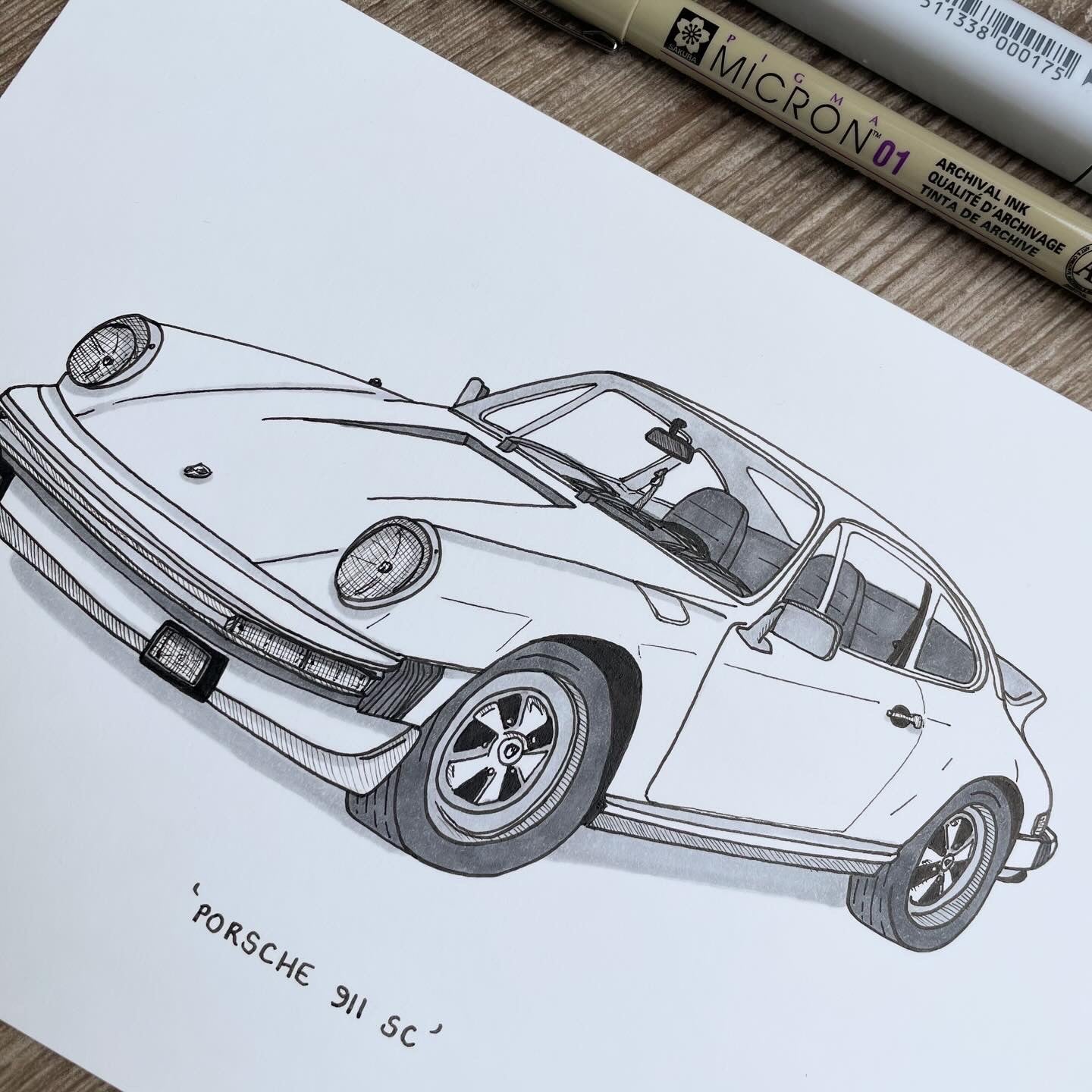 Porsche 911 SC - Original Illustration