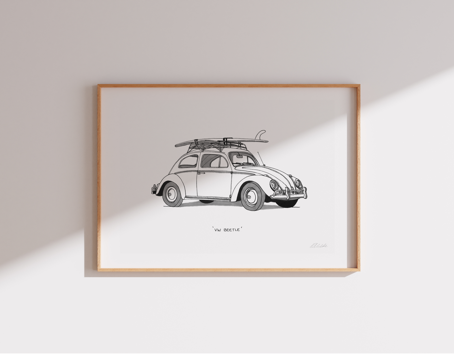 Volkswagen Beetle - Original Illustration