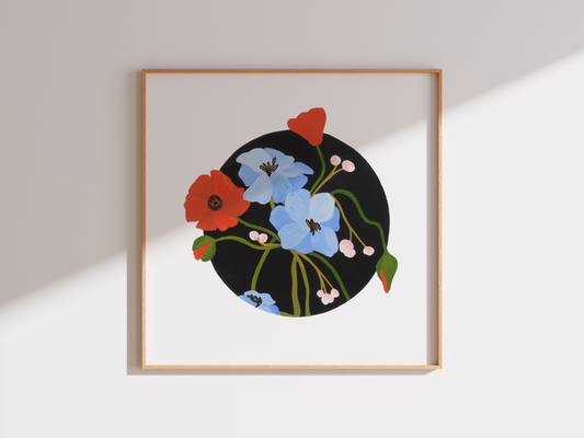 Dark Poppy - Print