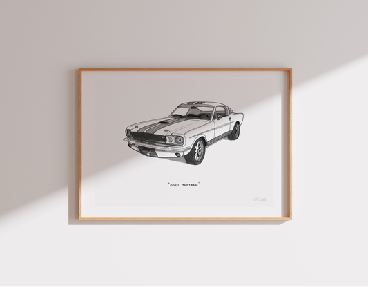 Ford Mustang - Original Illustration