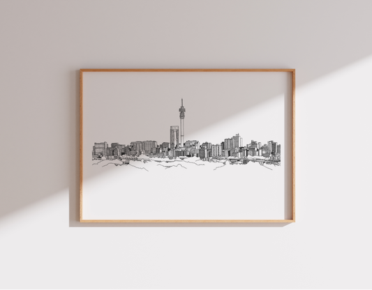 Johannesburg Skyline - Limited Edition Print