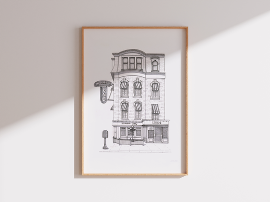 Pizzeria Uno - Original Illustration
