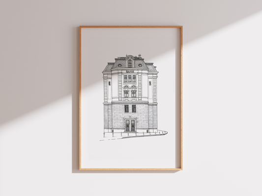 The Bank - Original Illustration